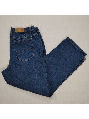 Riders By Lee High-Waisted Jeans Womens Size 14P Relaxed Fit Denim Blue Petite
